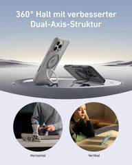 Anker MagGo Magnetic Phone Case with Stand (360° Ring Stand, for iPhone 16)