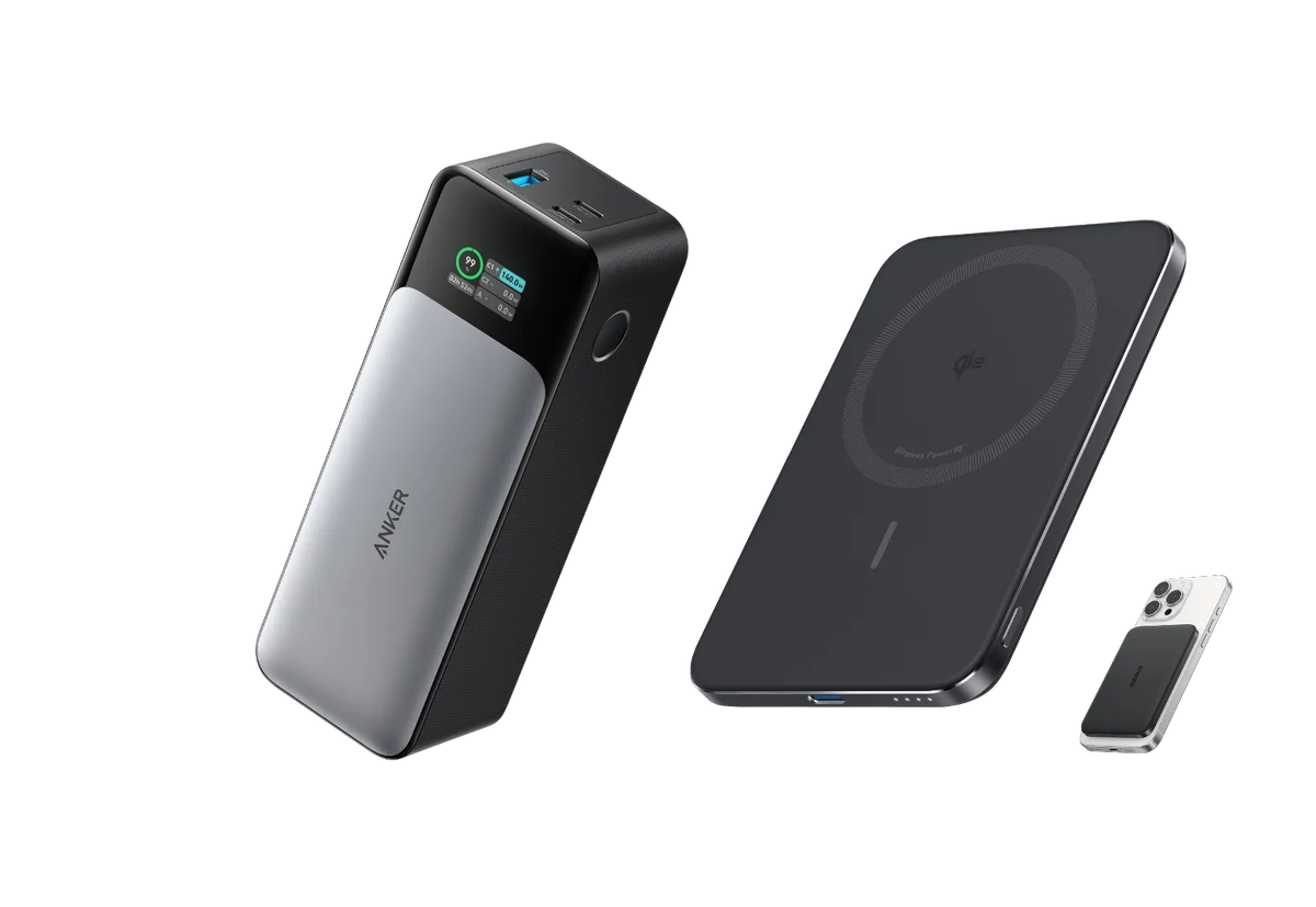 Anker 737 PowerBank (PowerCore 24K) + Anker Nano PowerBank (5K, Magnetic, Slim)