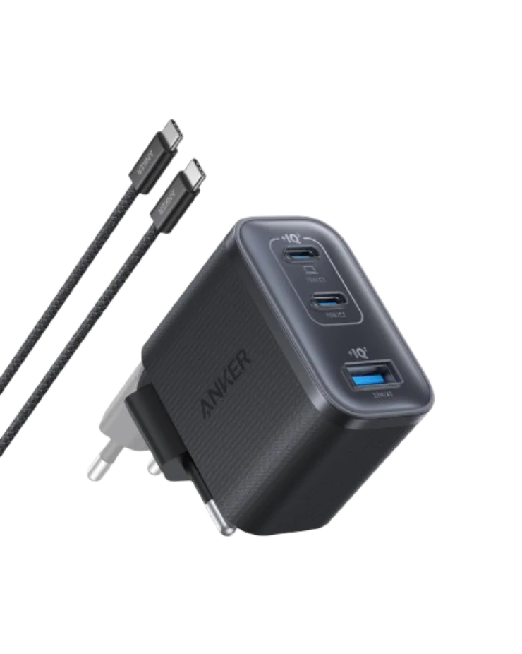 Anker Prime Charger (200W, 6 Ports, GaN) + Anker Nano Charger (70W, 3 Ports)