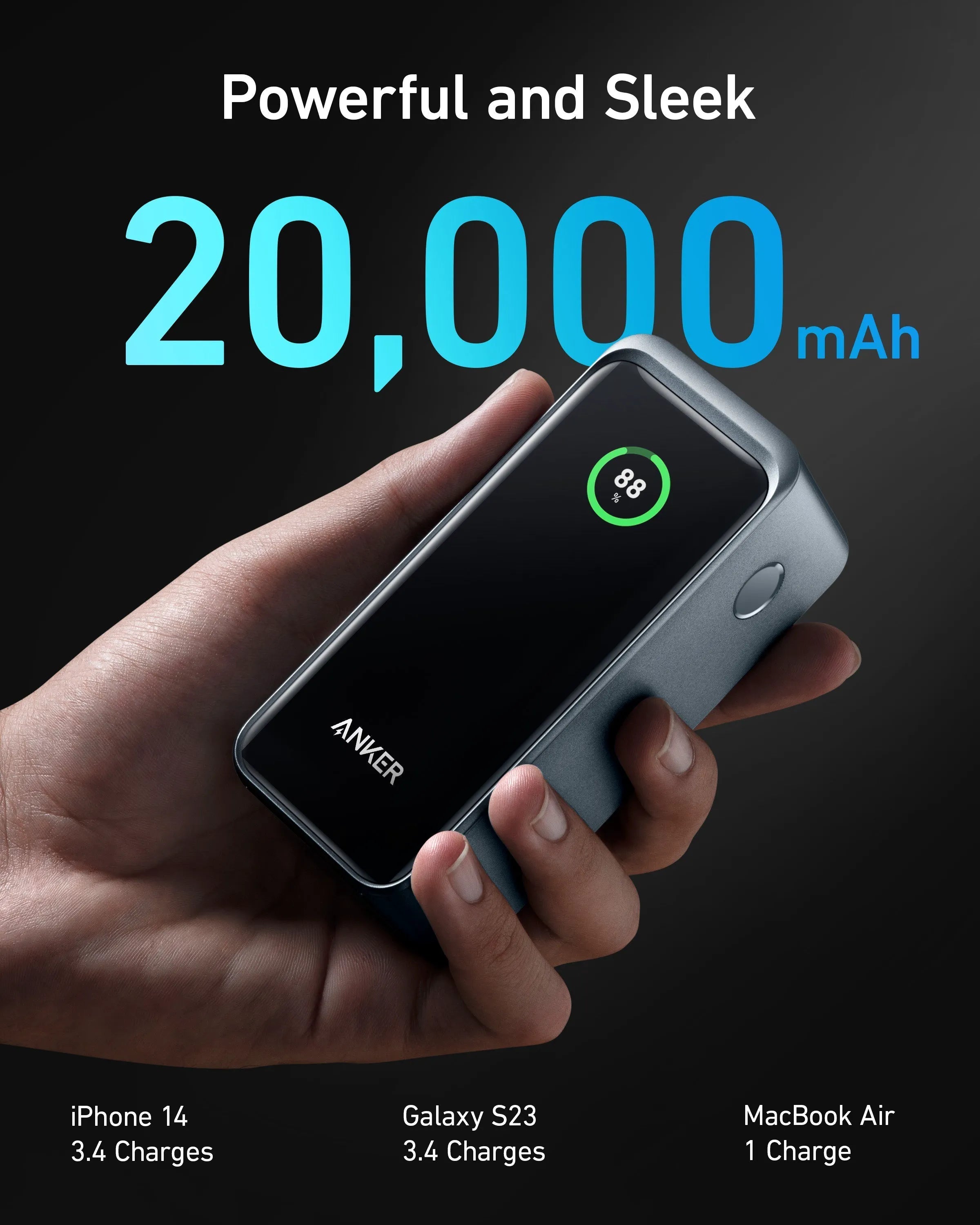 Anker Prime 20000mAh Power Bank (200W) with 100W Charging Base