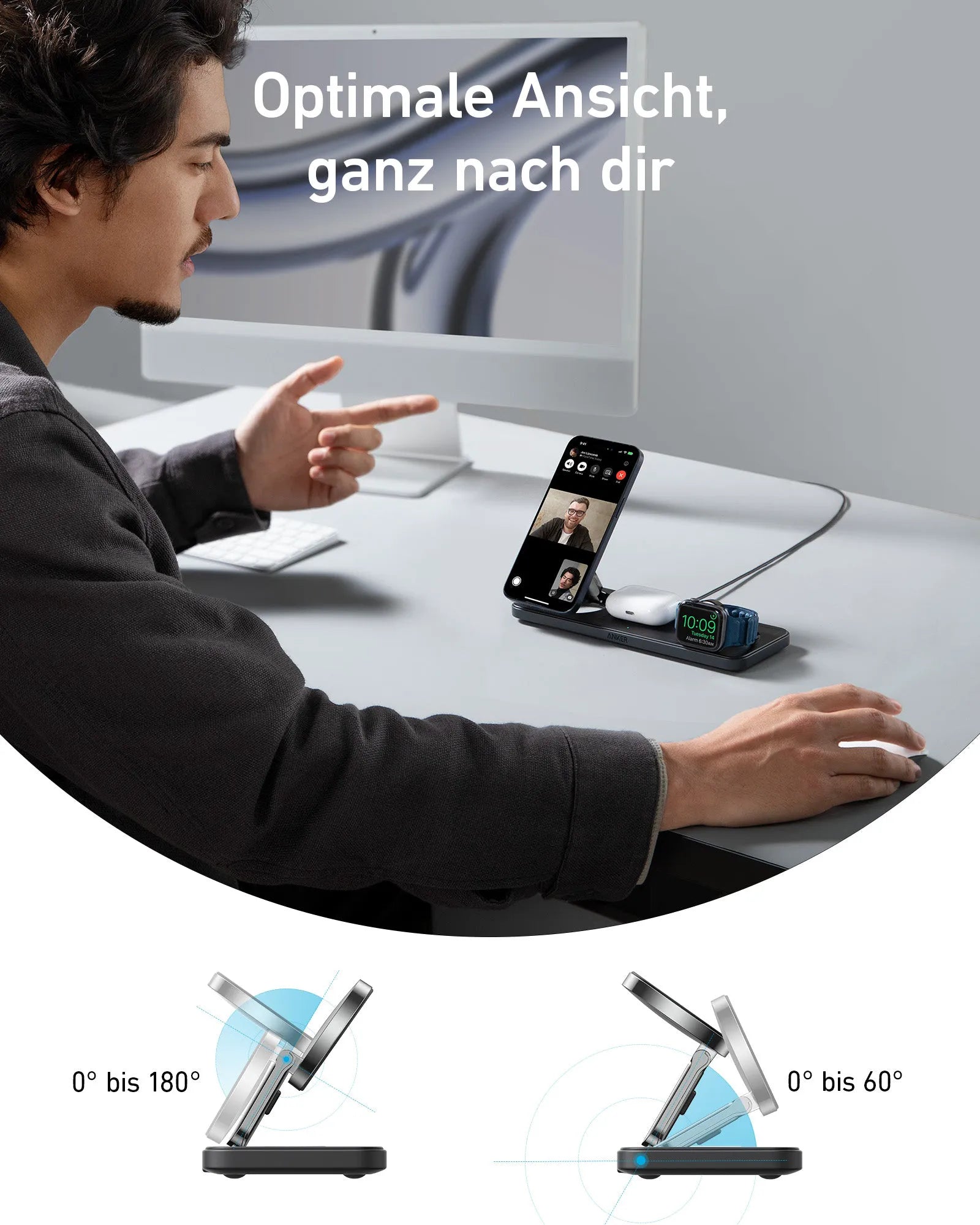 Anker MagGo Wireless Charging Station (3-in-1 Pad)