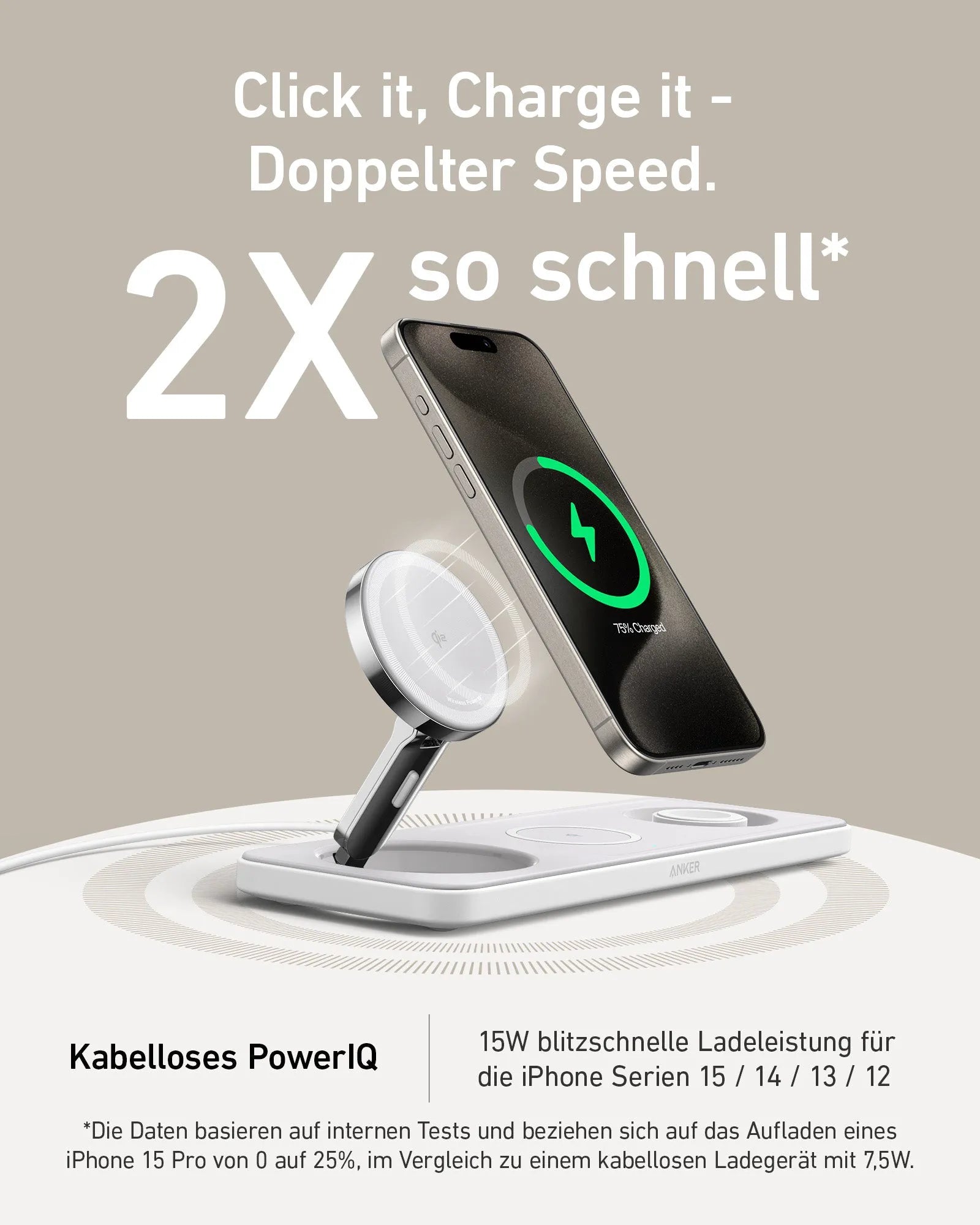 Anker MagGo Wireless Charging Station (3-in-1 Pad)