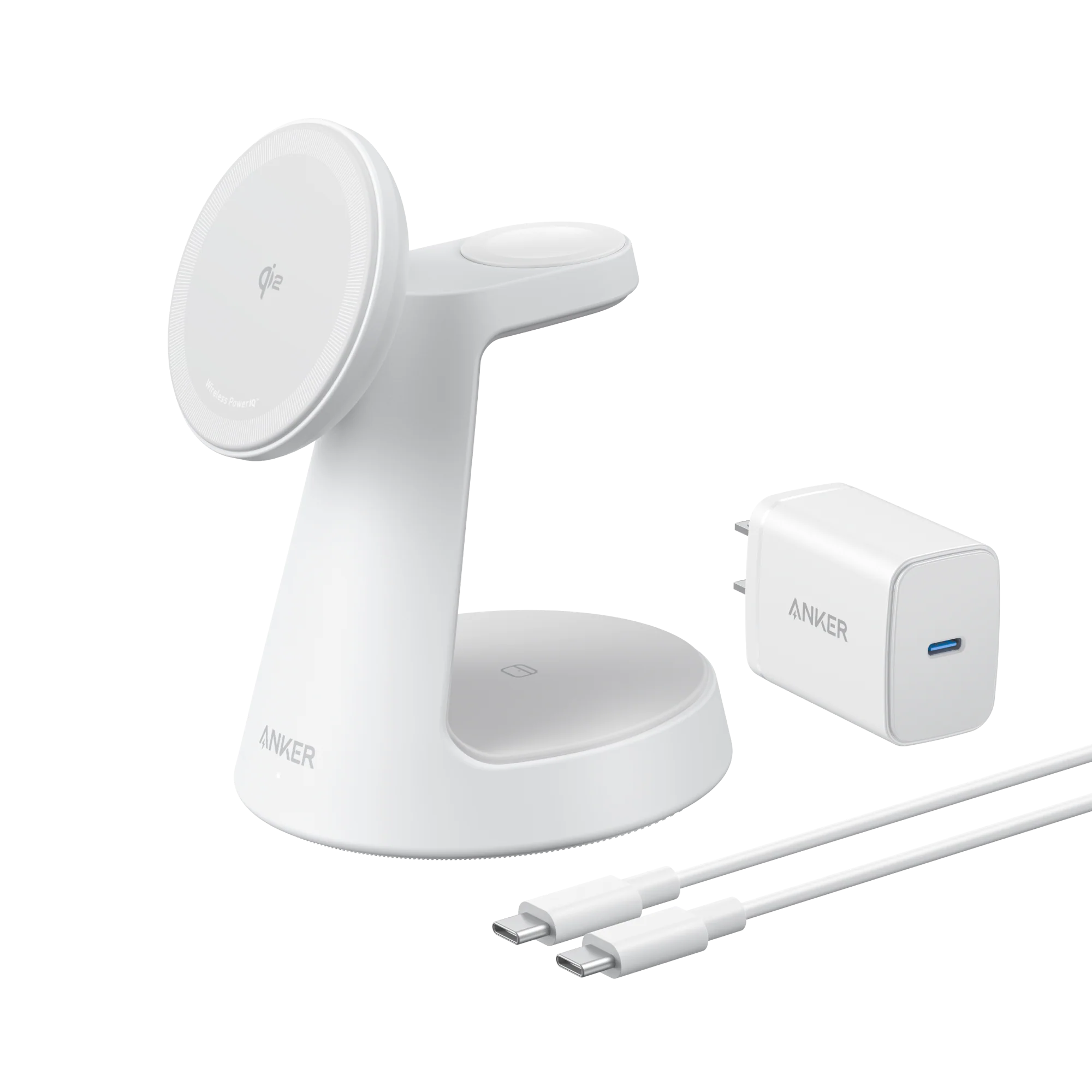 Anker Wireless Charging Station (3-in-1, Magnetic Stand)