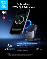 Anker Prime Wireless Charging Station (3-in-1, MagGo, AirCool, Foldable)
