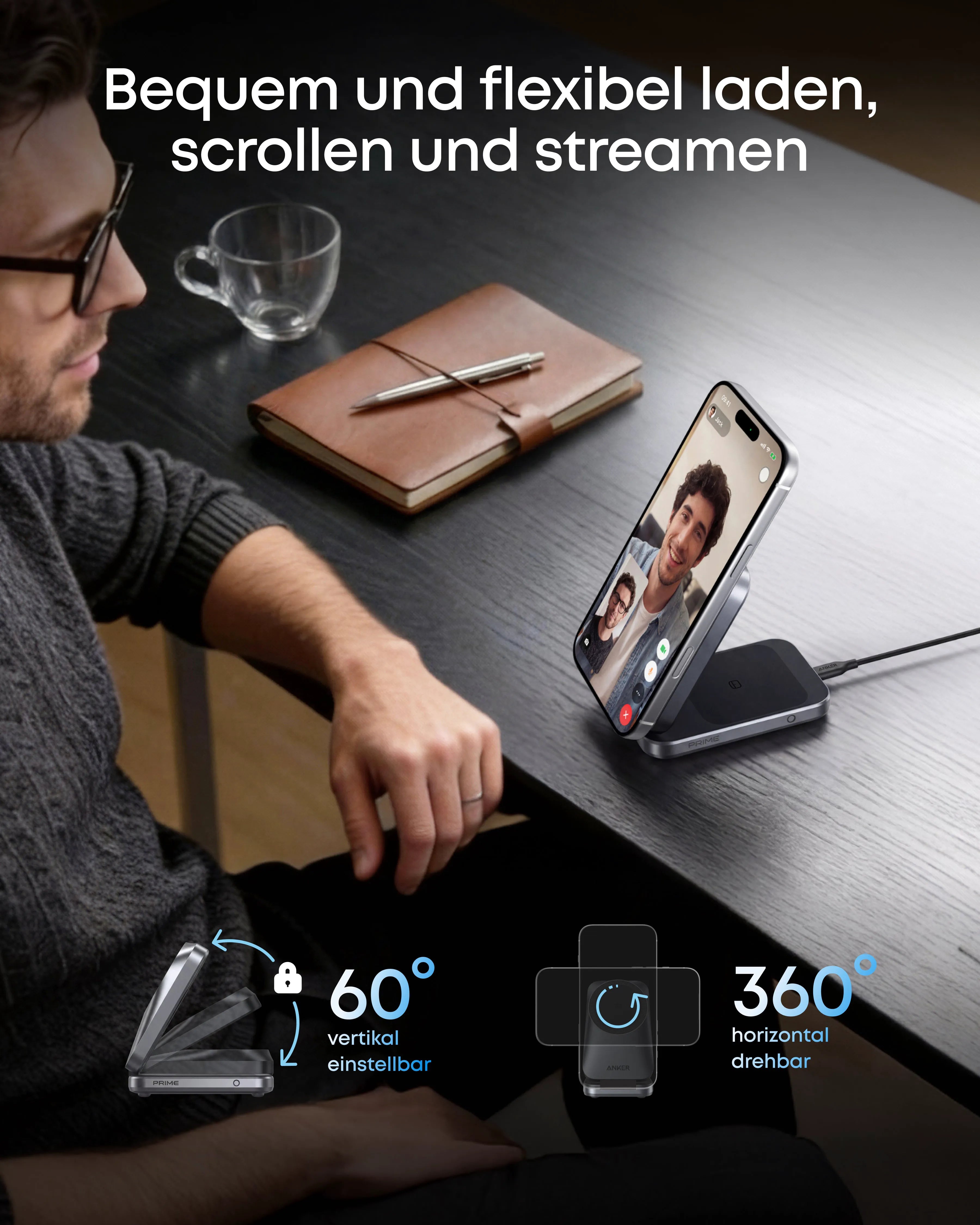 Anker Prime Wireless Charging Station (3-in-1, MagGo, AirCool, Foldable)