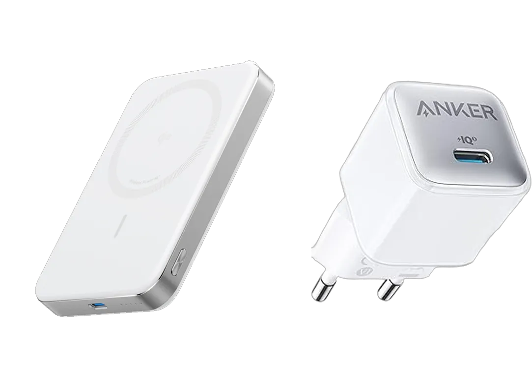Anker MagGo Power Bank (10,000mAh, 15W, MagSafe) & Anker 511 Charger (Nano Pro)