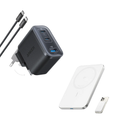 Anker Nano Power Bank (5K, MagGo, Slim) and Anker Nano Charger (70W, 3 Ports)