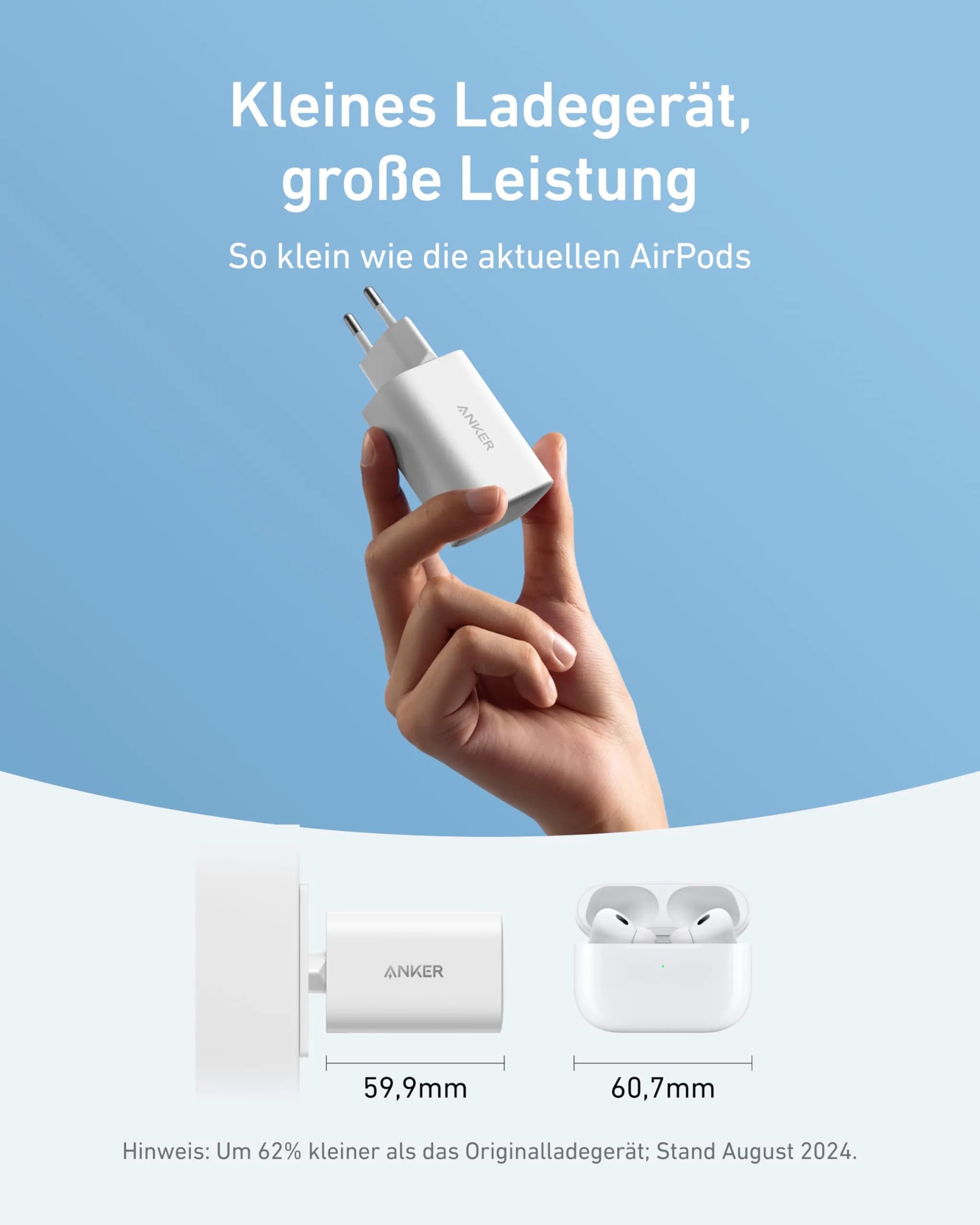 Anker Nano Charger (100W) with USB-C Cable