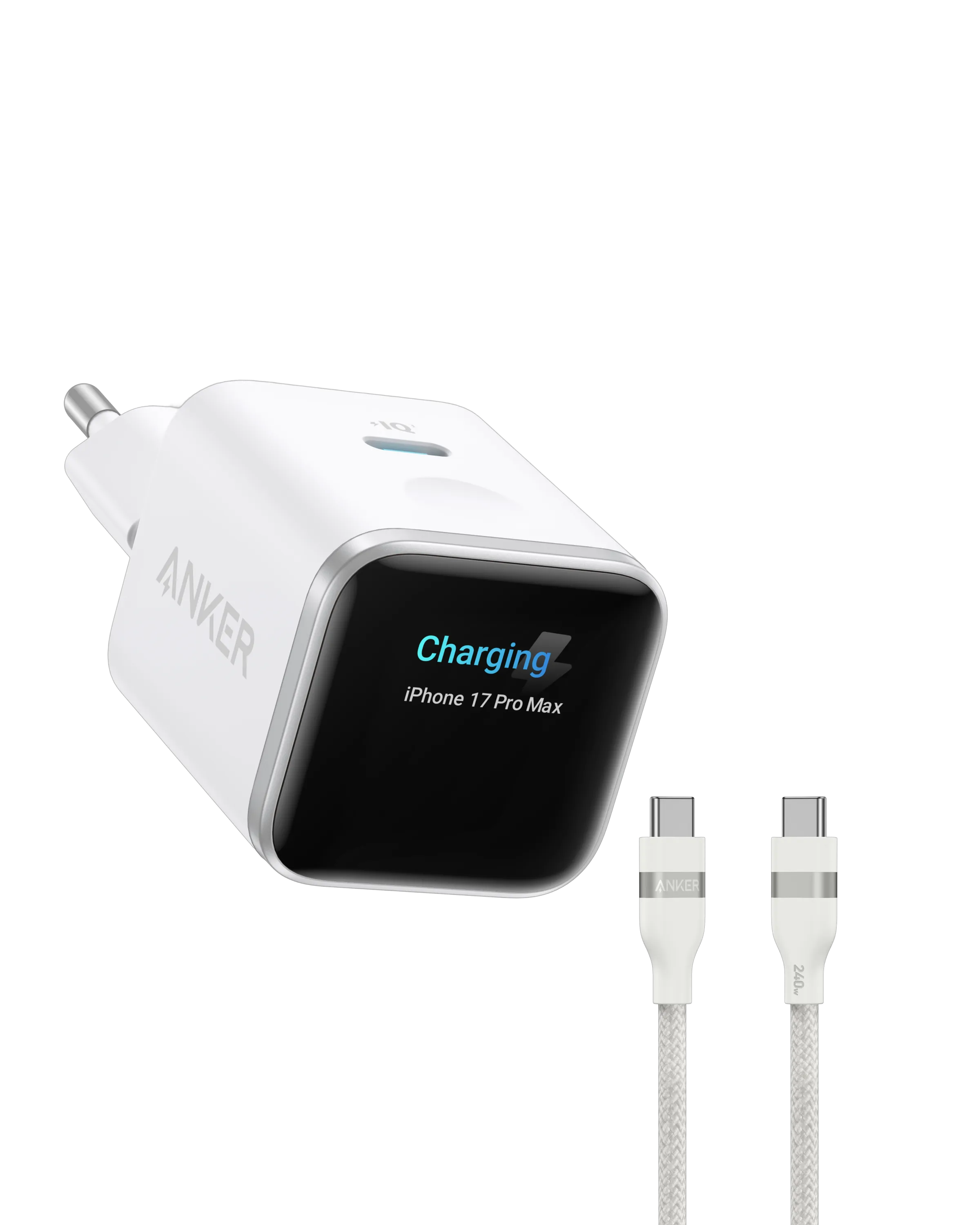Anker Nano Charger (45W, Smart Display)