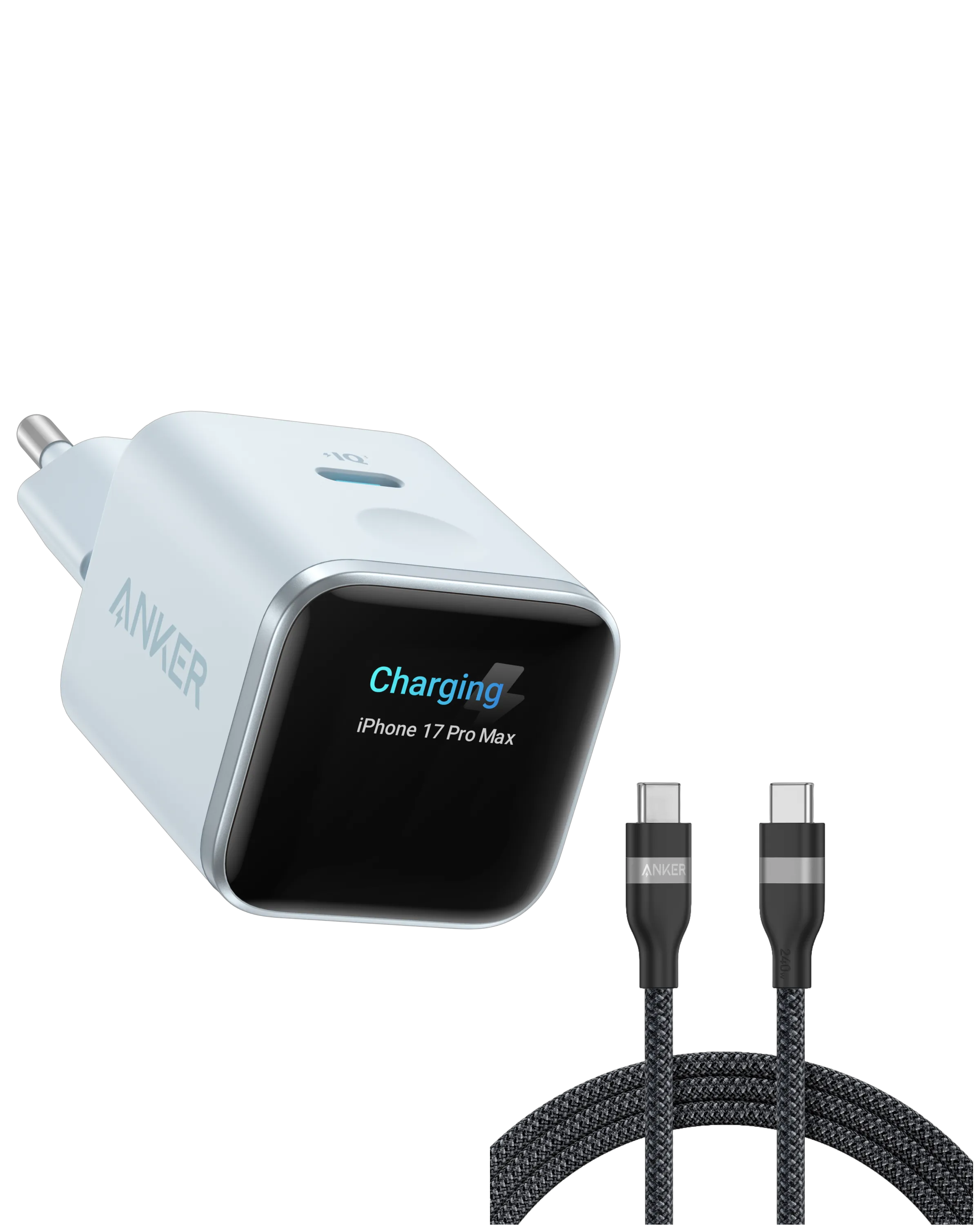 Anker Nano Charger (45W, Smart Display)