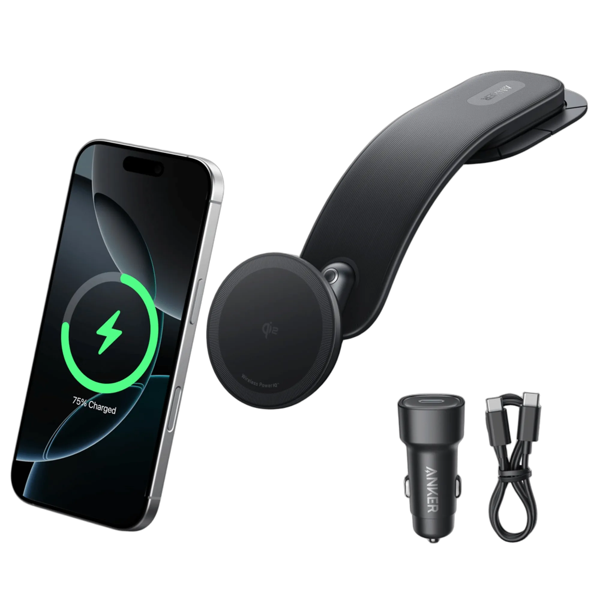 Anker Nano Wireless Car Charger with Magnetic Detachable Pad