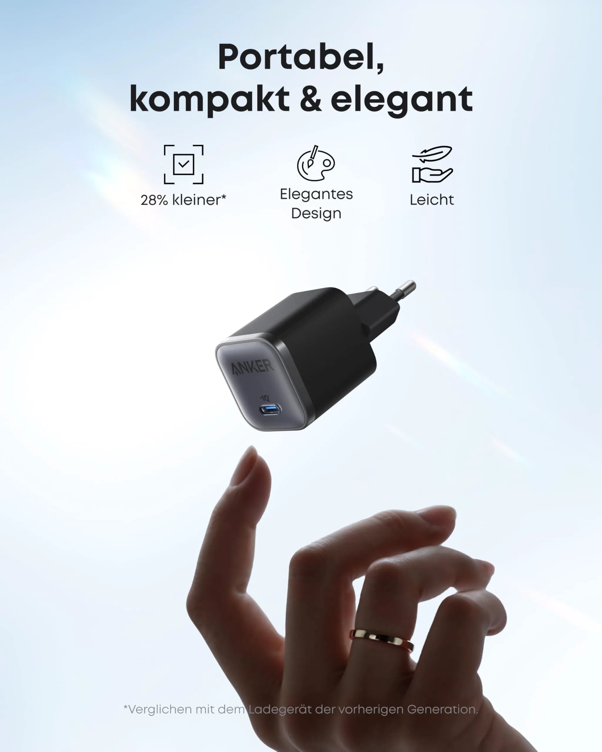 Anker Nano Charger (45W, with 180cm USB-C Cable) - 2 Pack