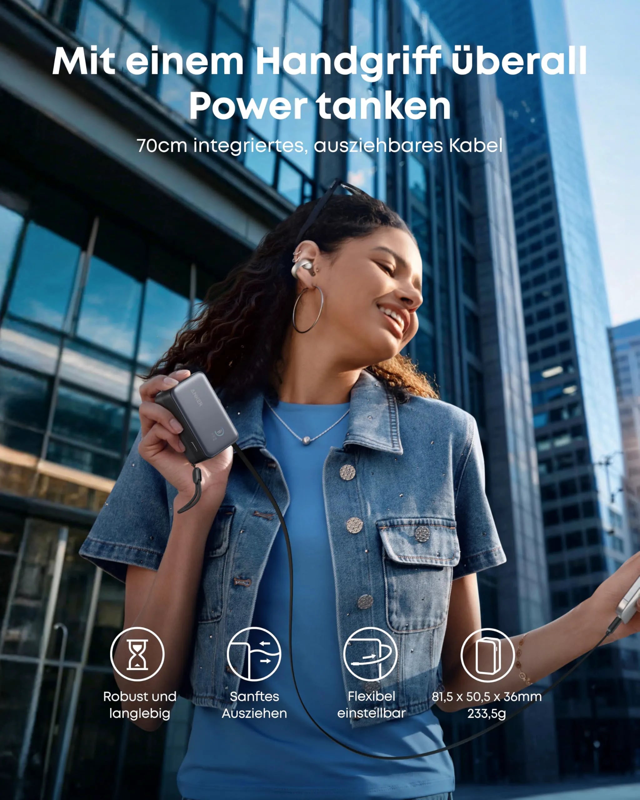 Anker 140W 4-Port USB-C Charger with PD 3.1 and USB-C Cable + Anker Nano Power Bank 10K 45W with Built-in Retractable USB-C Cable