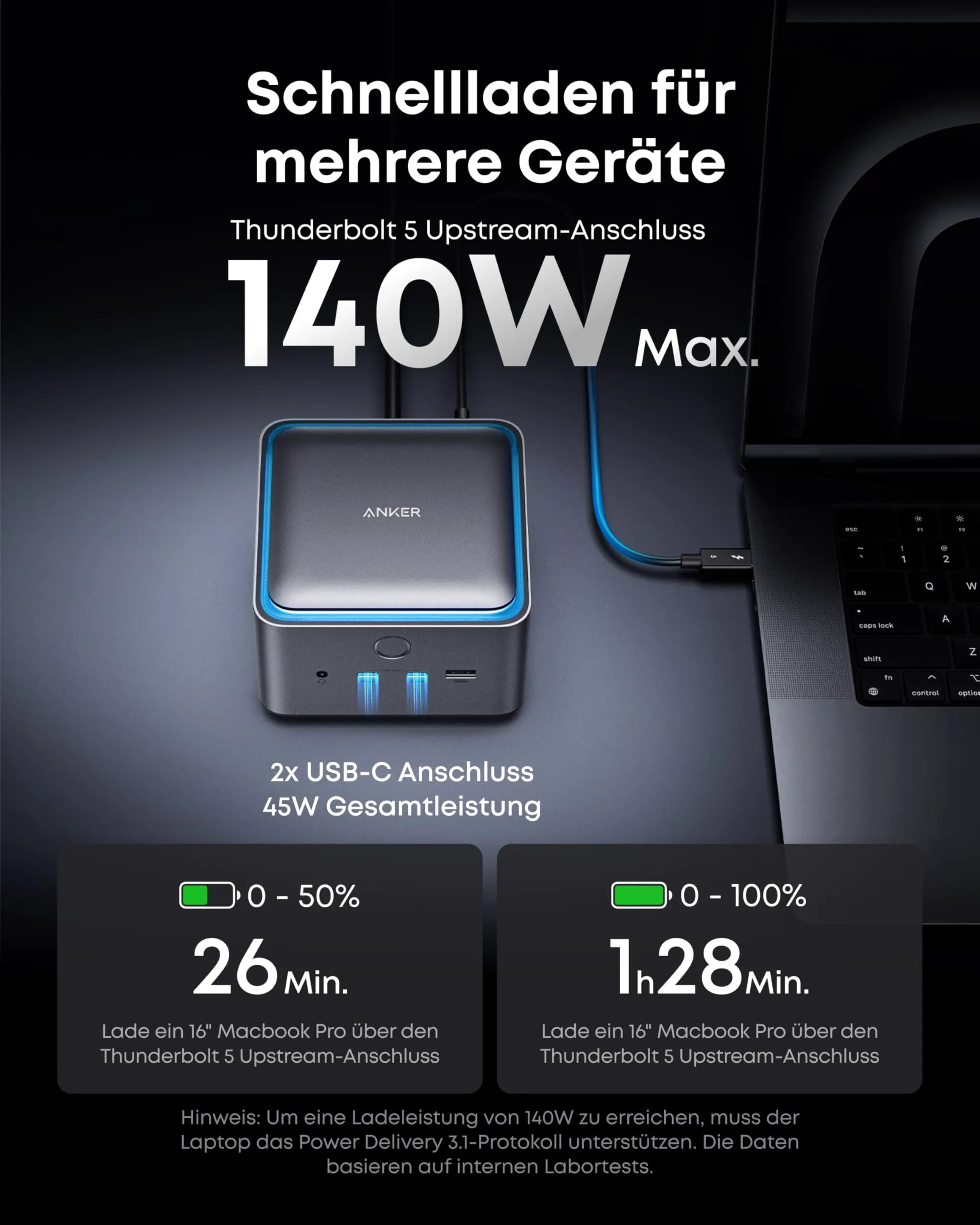 Anker Prime 14-in-1 Docking Station with 8K and Thunderbolt 5