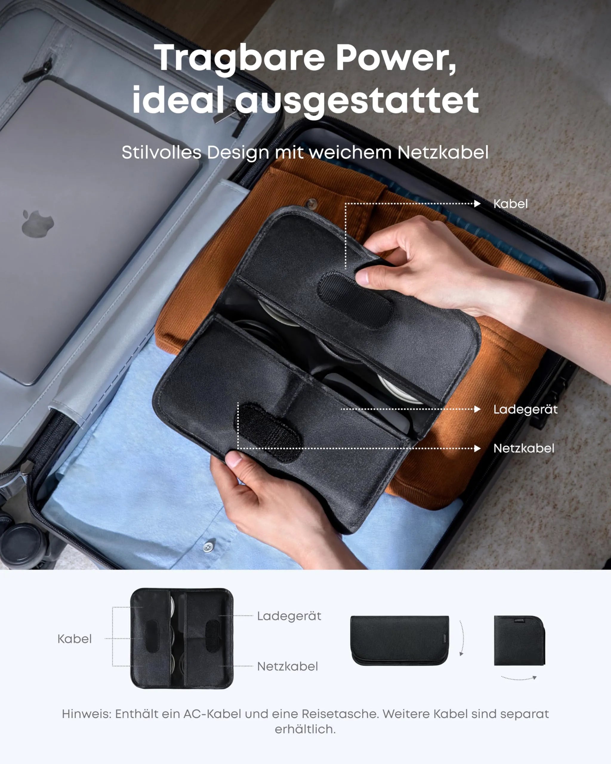 Anker Nano Power Bank (10K, 45W, Built-in Retractable USB-C Cable) + Anker Nano Charger (130W, 6 Ports)