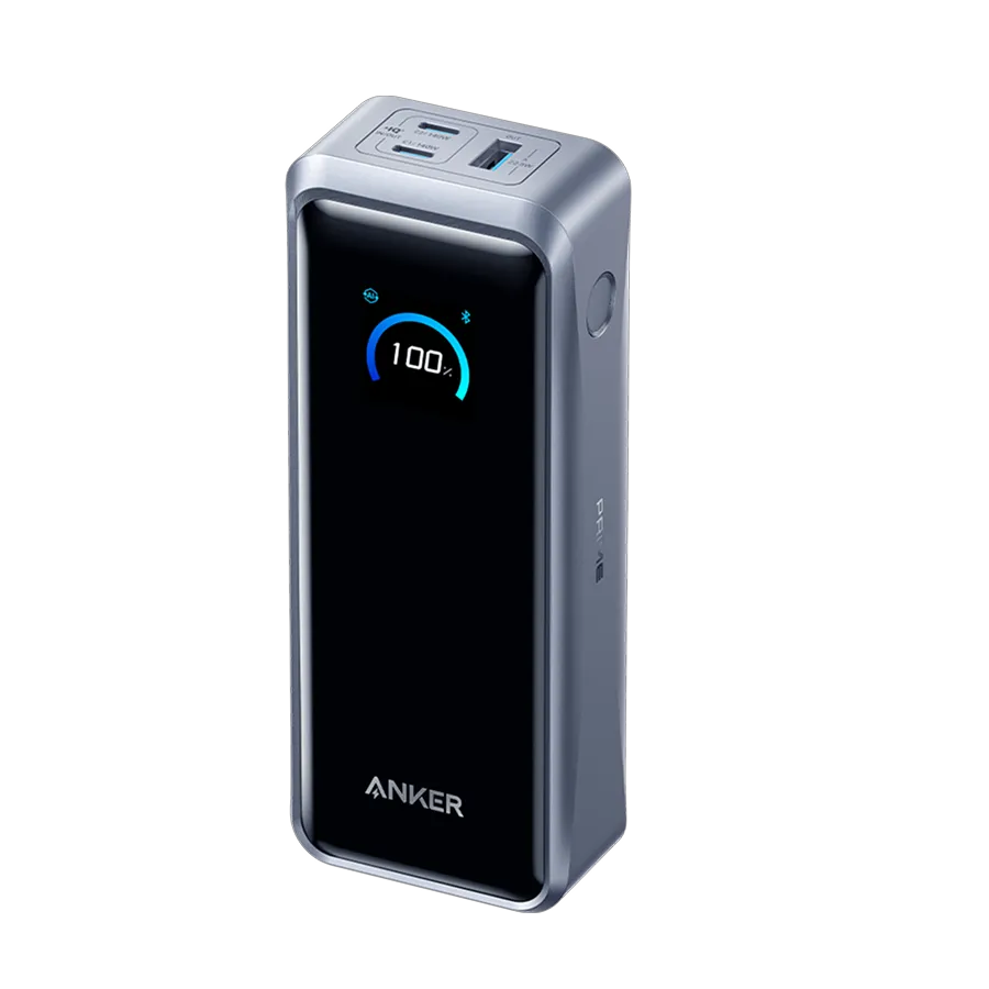 Anker Prime Powerbank 26K 300W Bundle mit USB-C Kabel 240W und 100W Ladestation