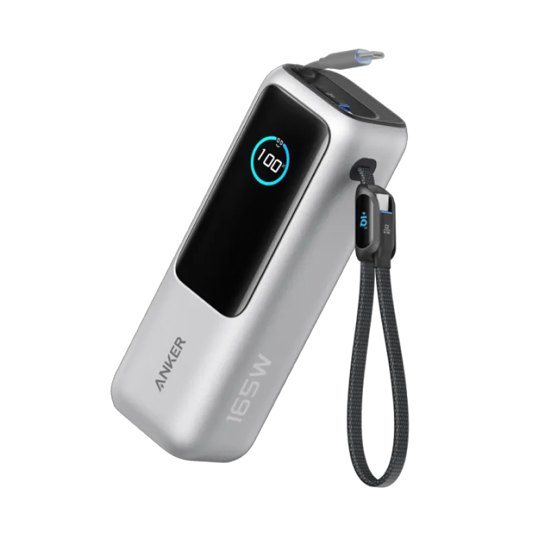 Anker Powerbank 25K 165W with Integrated and Retractable Cable