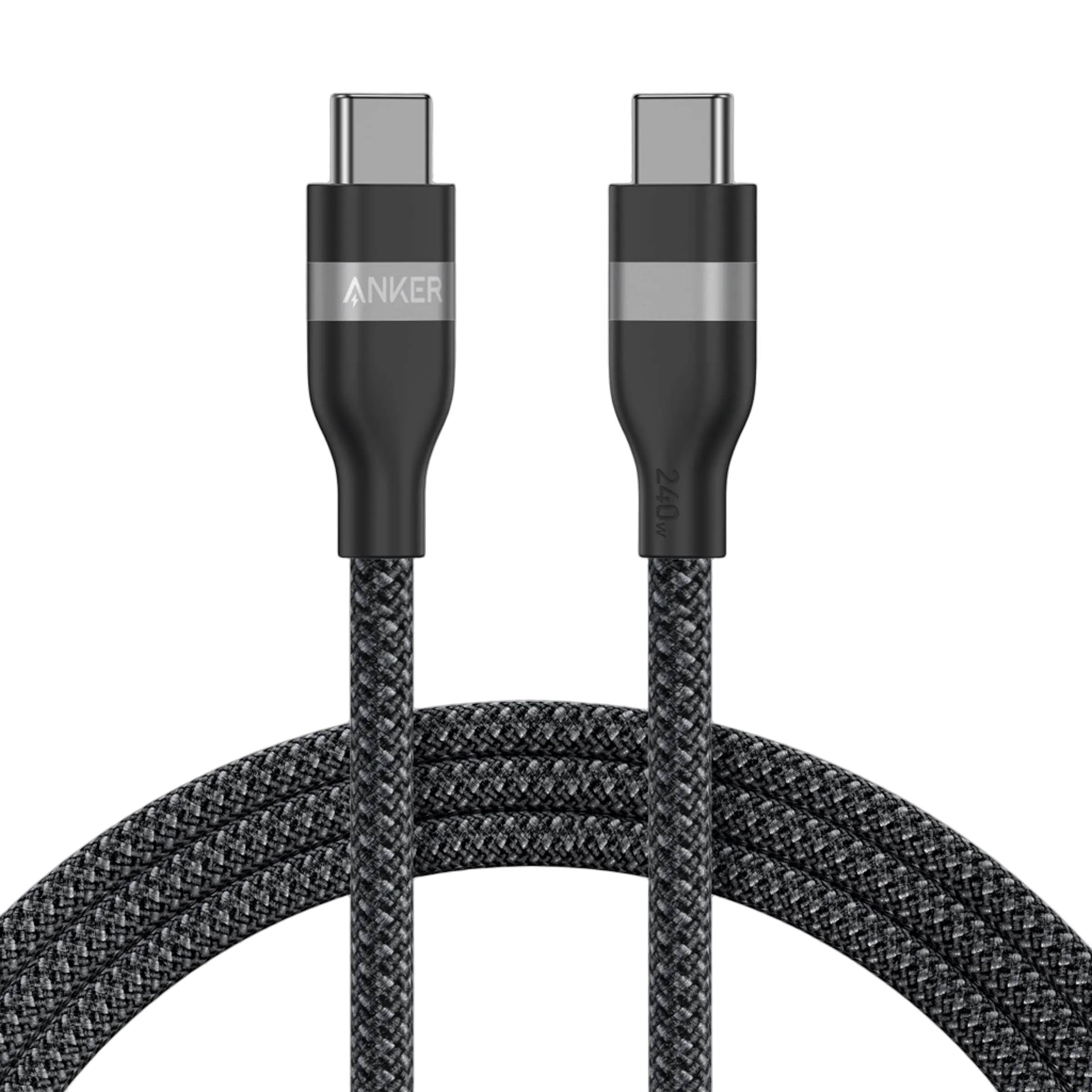 Anker PowerBank for Laptop (25,000 mAh, 165W, Built-in Retractable Cables) + Anker USB-C to USB-C Cable (240W, Recycled Braided)