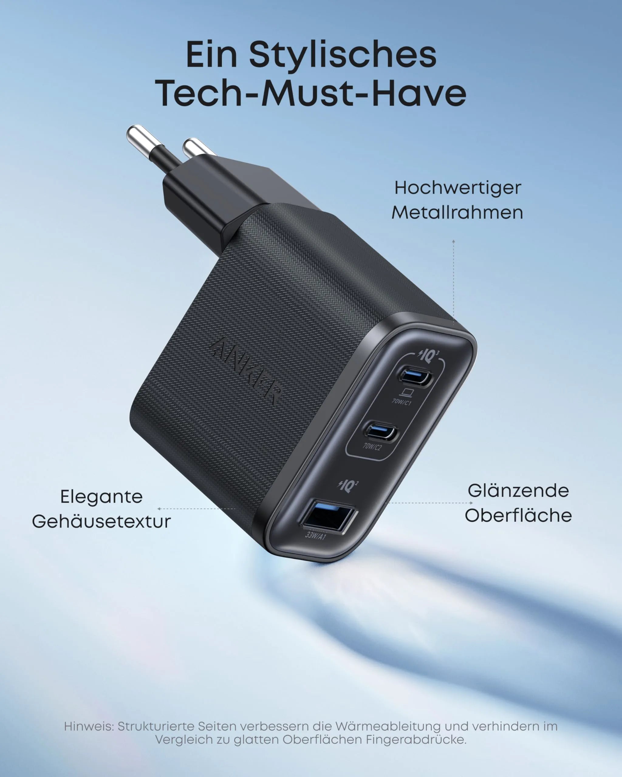 Anker Nano Charger (70W, 3 Ports)