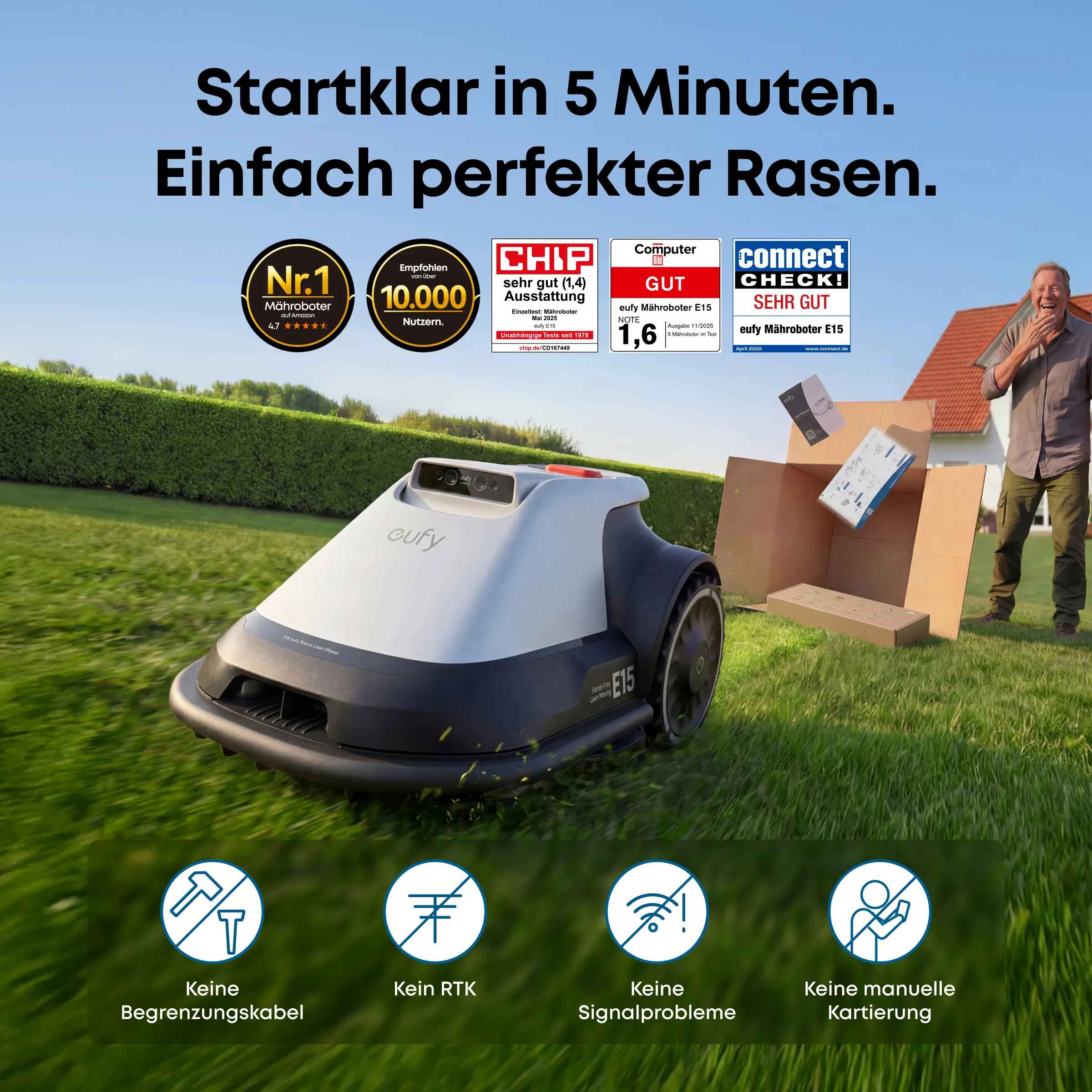 eufy Robotic Lawn Mower E15