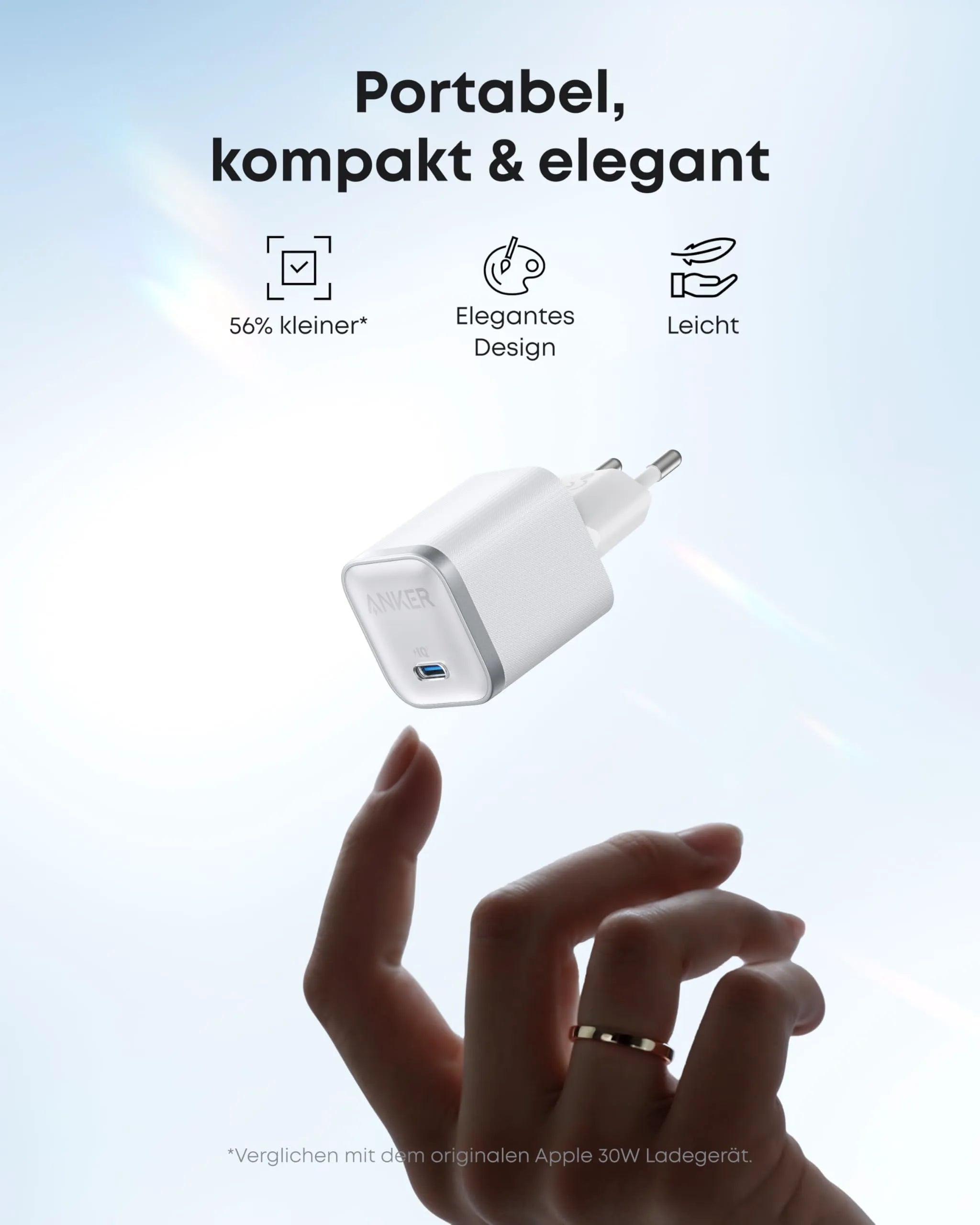 Anker Nano Charger (45W, with 180cm USB-C Cable) - 2 Pack