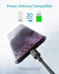 2-Pack Nylon USB-C to USB-C Cable (3.3ft, 60W)