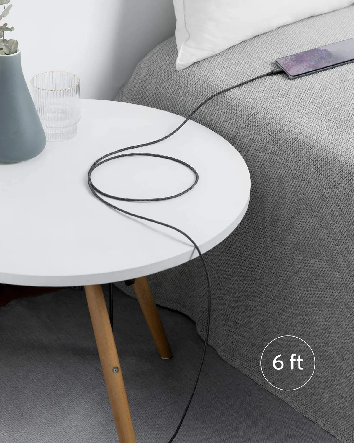 2-Pack Nylon USB-C to USB-C Cable (3.3ft, 60W)
