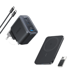 Anker Nano Power Bank (5K, MagGo, Slim) and Anker Nano Charger (70W, 3 Ports)