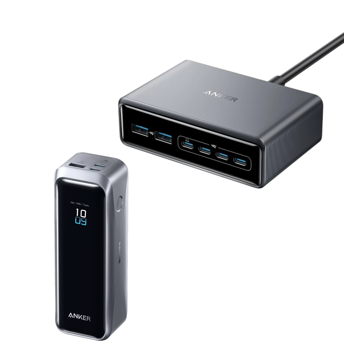 Anker Prime Power Bank (20K, 220W) & Anker Prime Charger (200W, 6 Ports, GaN)