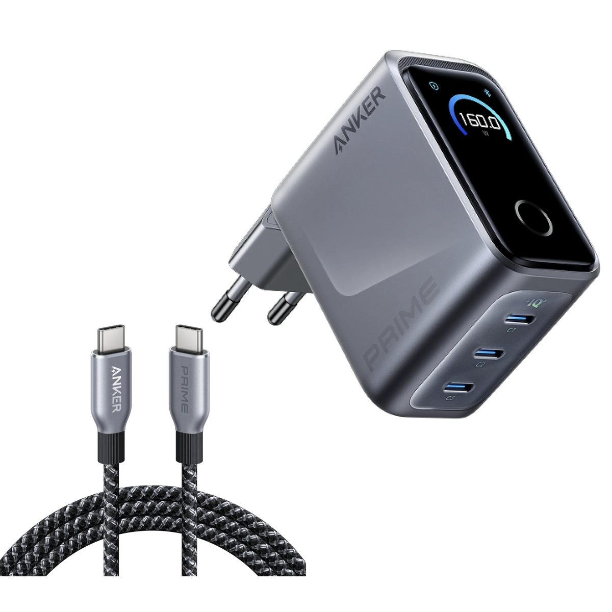Anker Prime Charger and Anker Prime USB-C to USB-C Cable