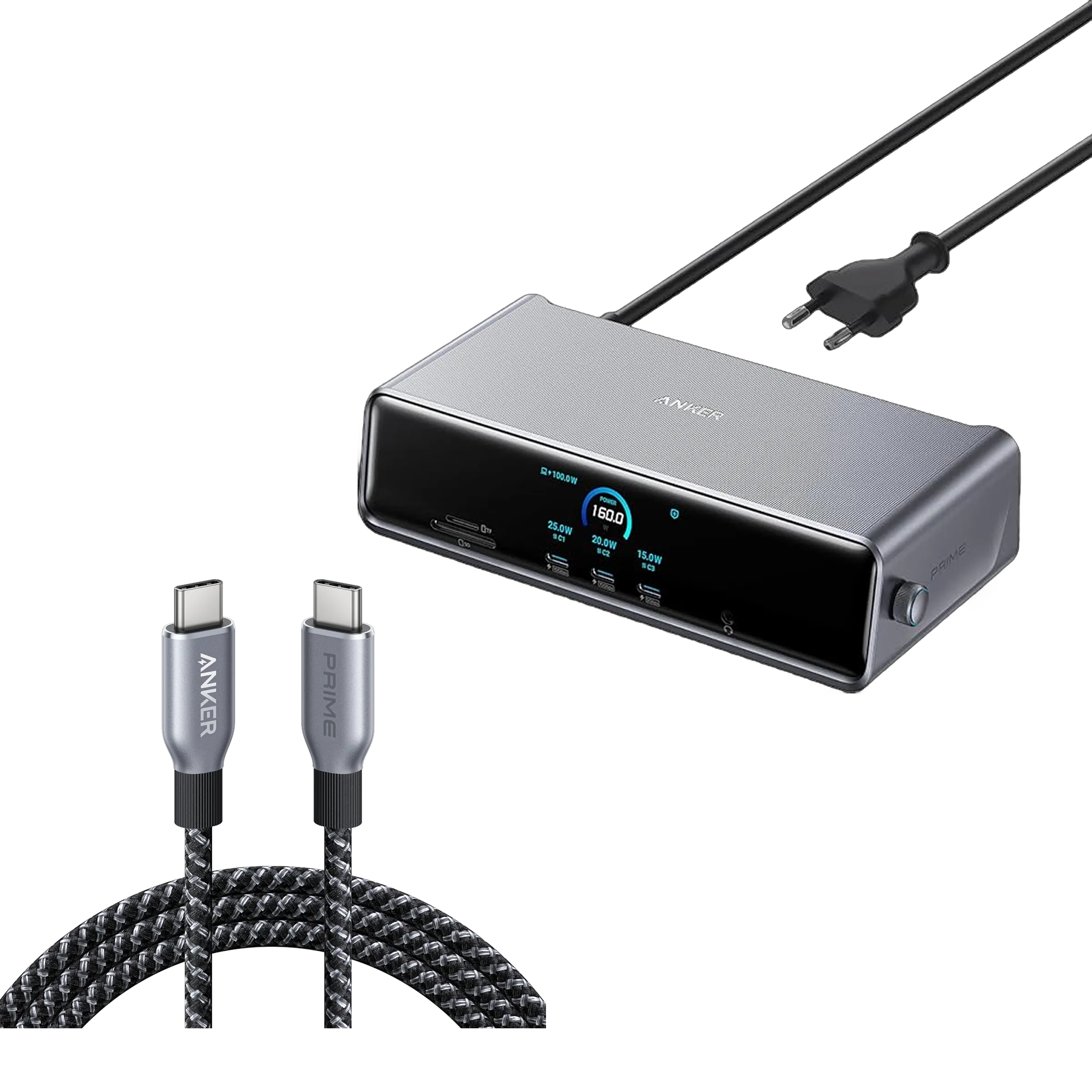 Anker Prime Docking Station and Anker Prime USB-C to USB-C Cable