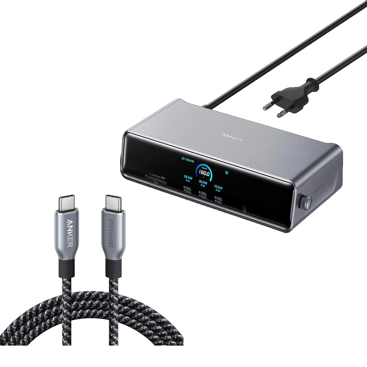 Anker Prime Docking Station and Anker Prime USB-C to USB-C Cable