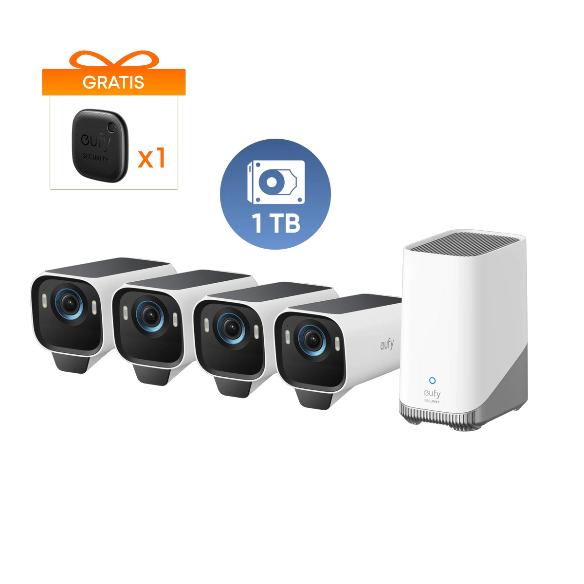 eufyCam S3 Pro 4-Cam Kit with 1TB Hard Drive