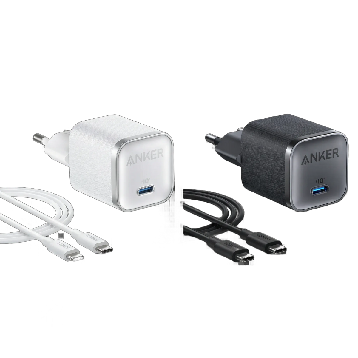 Anker Nano Charger (45W, with 180cm USB-C Cable) - 2 Pack