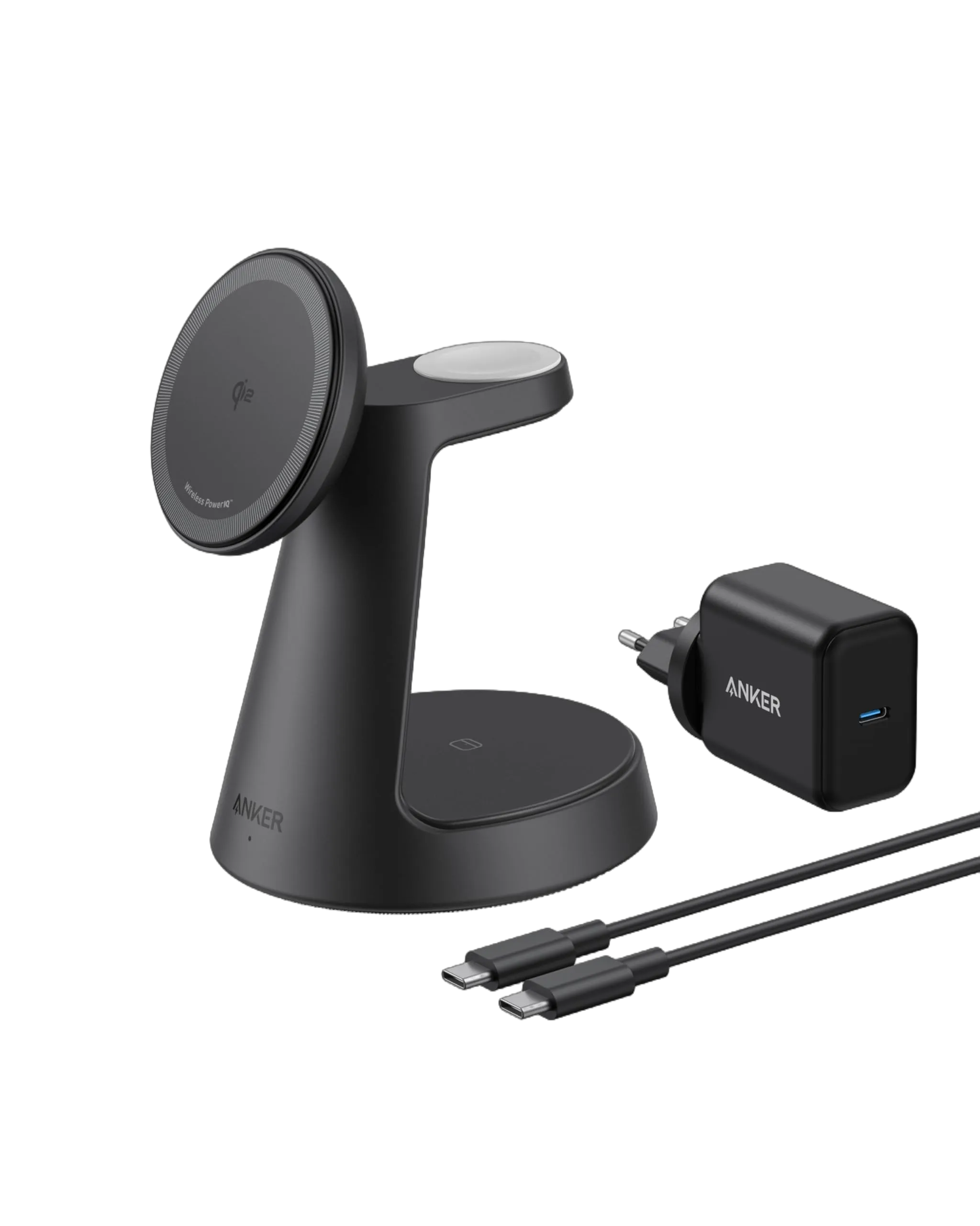 Anker Wireless Charging Station (3-in-1, Magnetic, Stand)