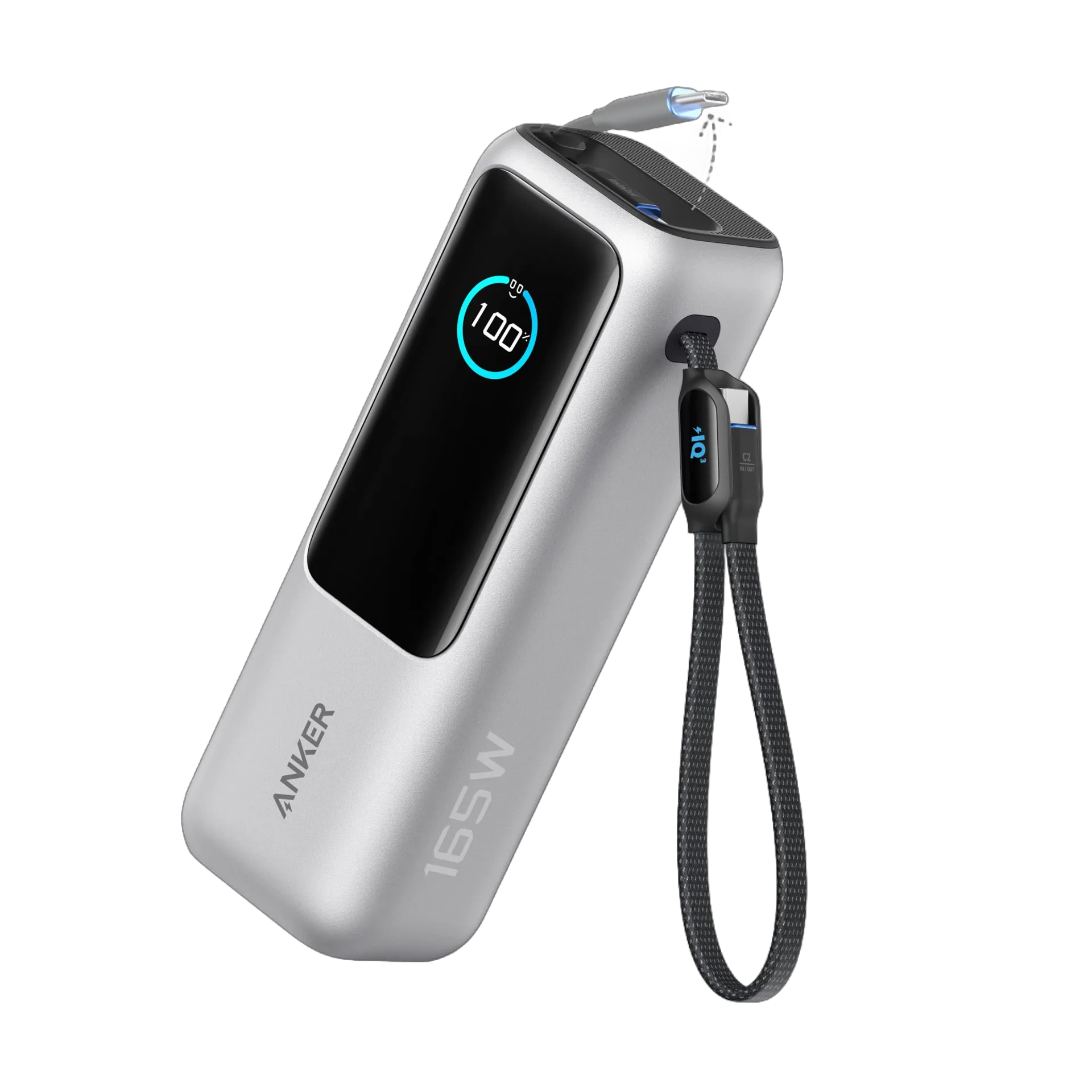 Anker Laptop Power Bank, 25,000 mAh External Battery with 3 USB-C Ports, 100W for Multi-Device Charging