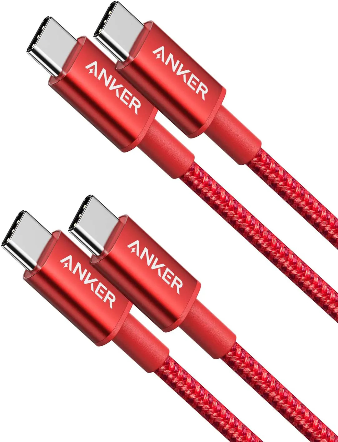 2-Pack Nylon USB-C to USB-C Cable (3.3ft, 60W)